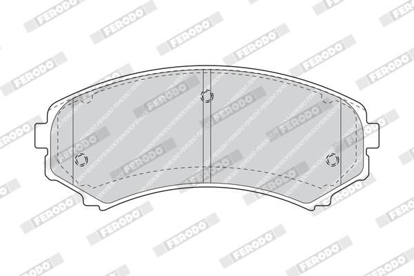 FERODO FDB1603 Brake Pad Set, disc brake