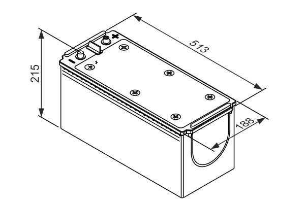 BOSCH 0 092 T30 540 Starter Battery