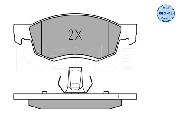 MEYLE 025 246 7318 Brake Pad Set, disc brake