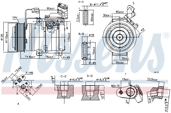 NISSENS 89586 Compressor, air conditioning