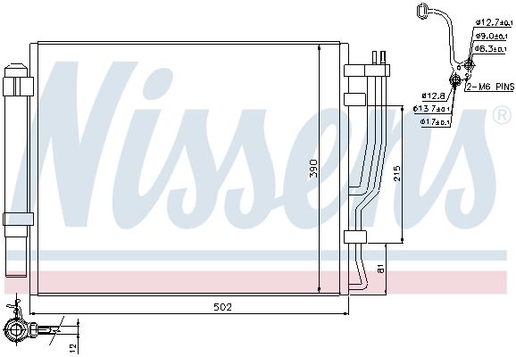 NISSENS 940427 Condenser, air conditioning