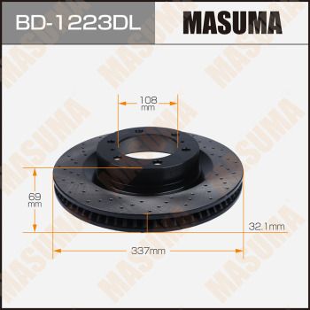 Гальмівний диск, Masuma BD-1223DL