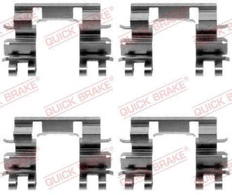 Комплект приладдя, накладка дискового гальма, Quick Brake 109-1087