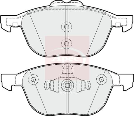 APEC Brake Pad Set, disc brake PAD1988