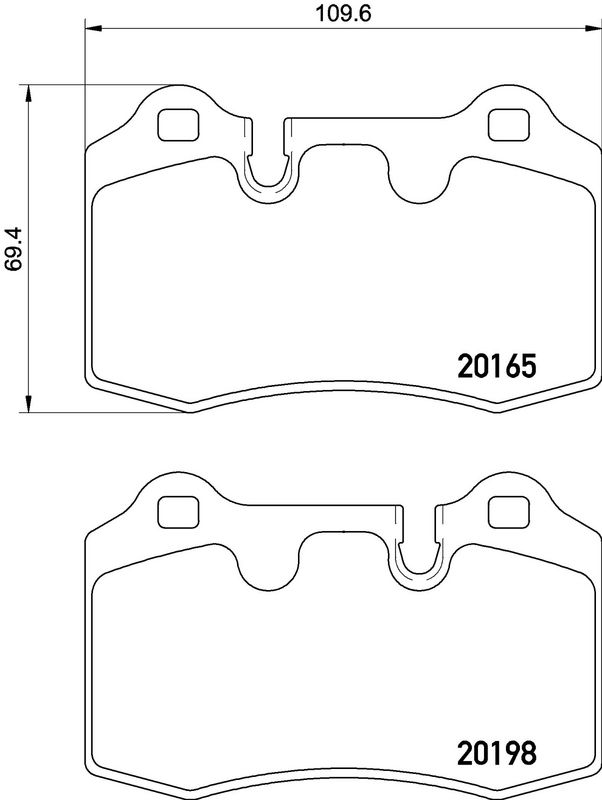 BREMBO P02003 Brake Pad Set, disc brake