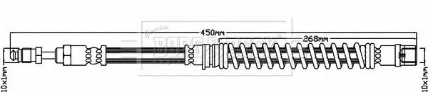 BORG & BECK fékcső BBH8117