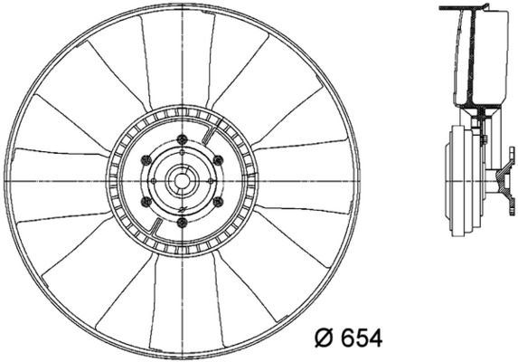 MAHLE CFF 436 000P Fan, engine cooling