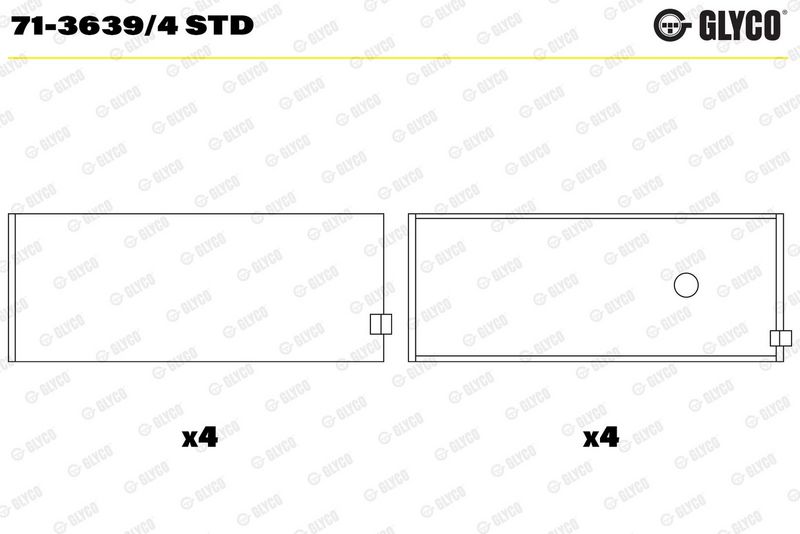 Coussinet+bielle GLYCO 71-3639/4 STD