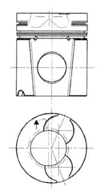 Product Image - Zuiger - 92128600 - KOLBENSCHMIDT