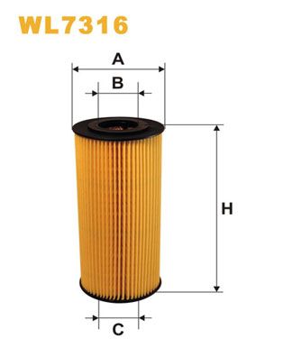 Оливний фільтр, Wix Filters WL7316