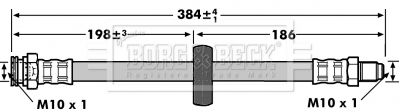 BORG & BECK fékcső BBH6911