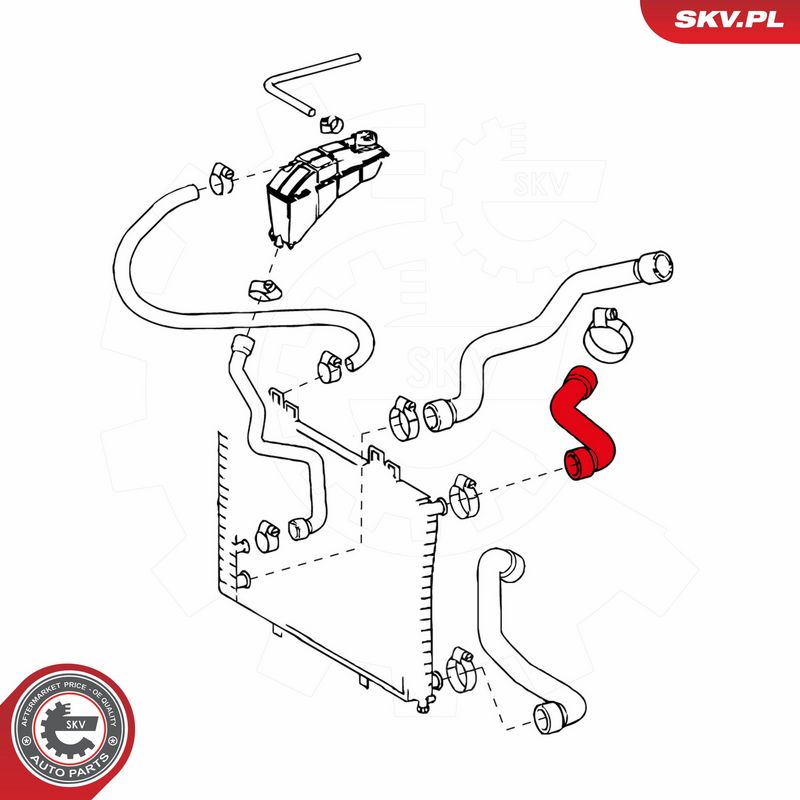 ESEN SKV 24SKV296 Radiator Hose