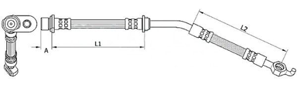Furtun frana METZGER AUTOTEILE 4110786
