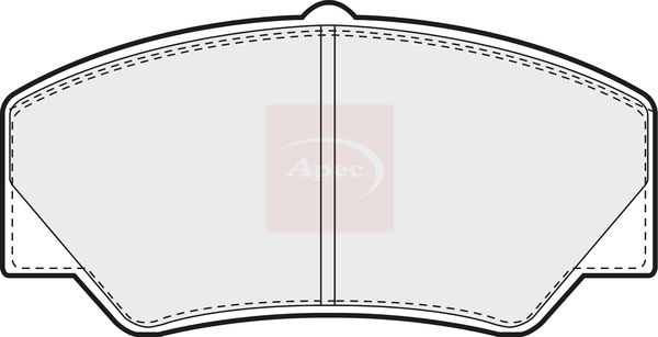APEC Brake Pad Set, disc brake PAD497