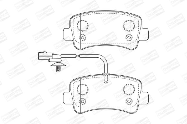 CHAMPION RENAULT гальмівні колодки задн.Master III,Opel Movano10-