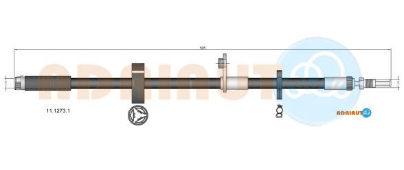 Гальмівний шланг, Adriauto 11.1273.1