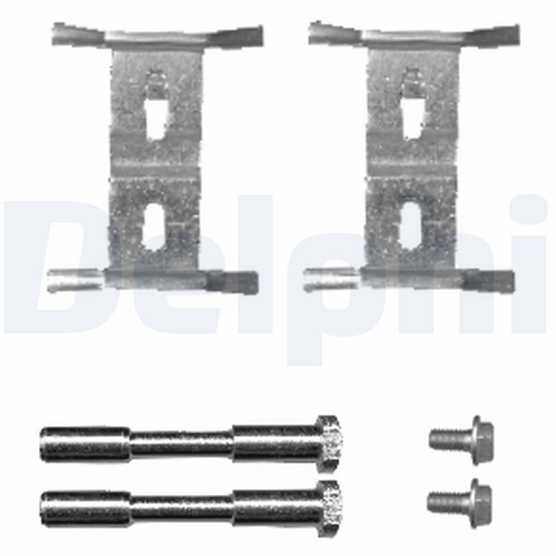 Комплект приладдя, накладка дискового гальма, Delphi LX0449