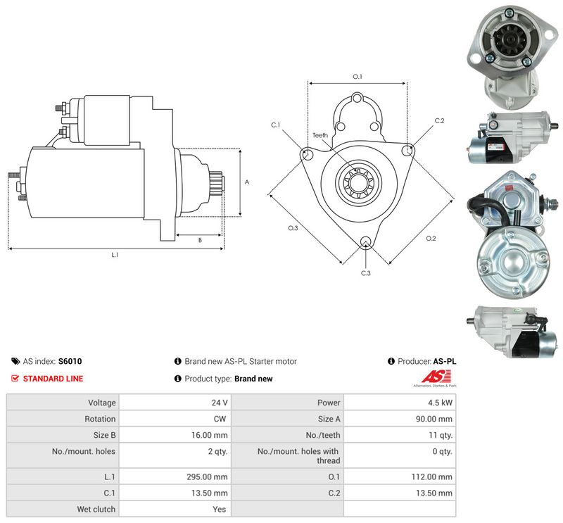 Starter, AS-PL S6010