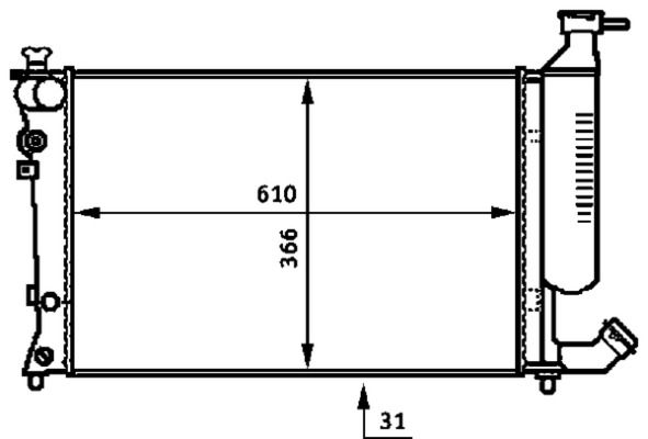 Product Image - Radiateur - CR498000S - MAHLE