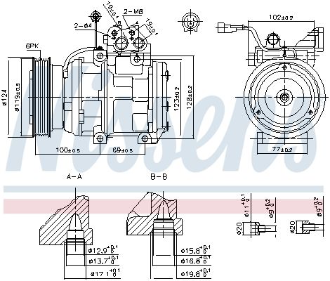 NISSENS 89265 Compressor, air conditioning