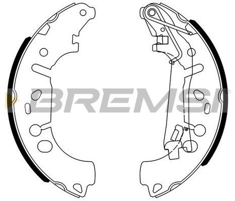 Комплект гальмівних колодок, Bremsi GF0146