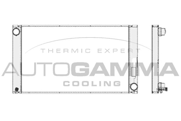 Autogamma 103391 - Radiator, Engine Cooling