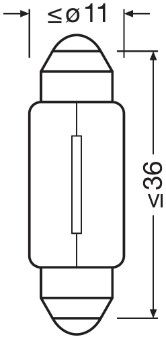 ams-OSRAM 6418 Bulb, licence plate light