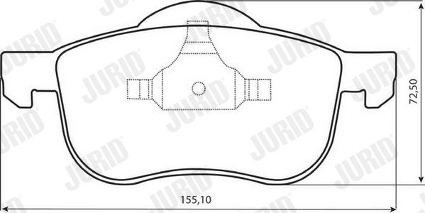 JURID 573003JC Brake Pad Set, disc brake