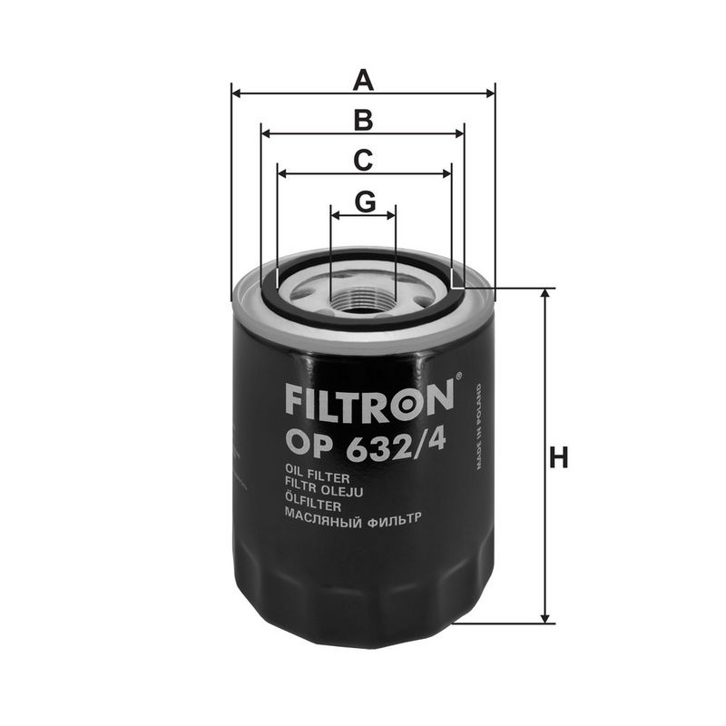 Õlifilter, FILTRON OP 632, 4
