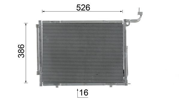 Product Image - Condensor, airconditioning - AC1068000S - MAHLE