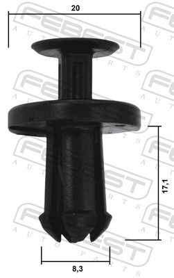 FEBEST 88570-097 Clip, trim/protection strip