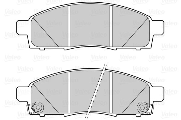 Комплект гальмівних накладок, дискове гальмо, Valeo 302270