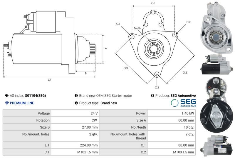 AS-PL S01104(SEG) Starter