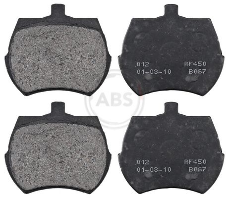A.B.S. 36011 Комплект гальмівних накладок, дискове гальмо