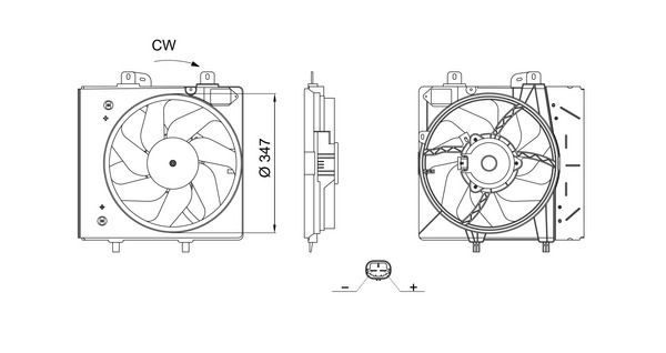 Ventilador, refrigeración del motor