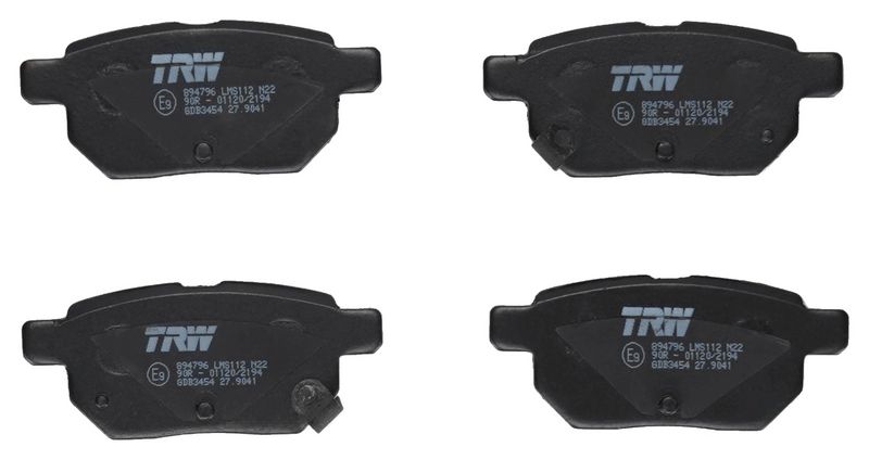 Set placute frana,frana disc GDB3454 TRW