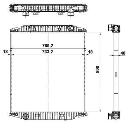 NRF 539567 Radiator, engine cooling