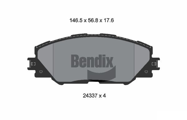 BENDIX Braking fékbetétkészlet, tárcsafék BPD1185