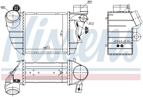 NISSENS 96747 Charge Air Cooler