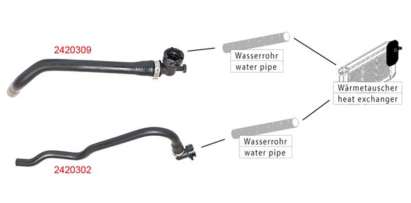 METZGER AUTOTEILE 2420302 Radiator Hose