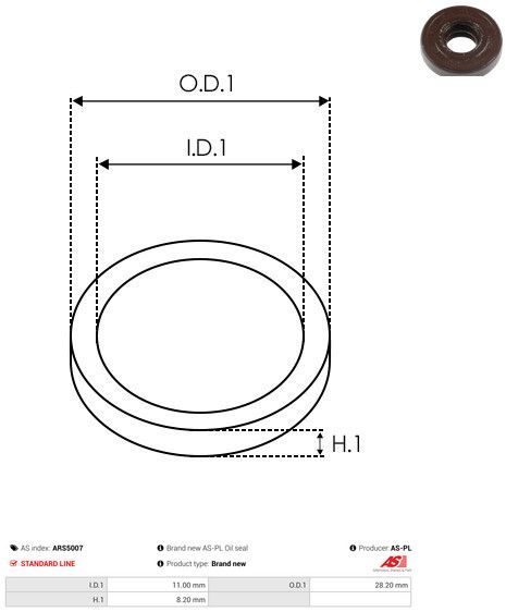 AS-PL ARS5007 Repair Set, alternator