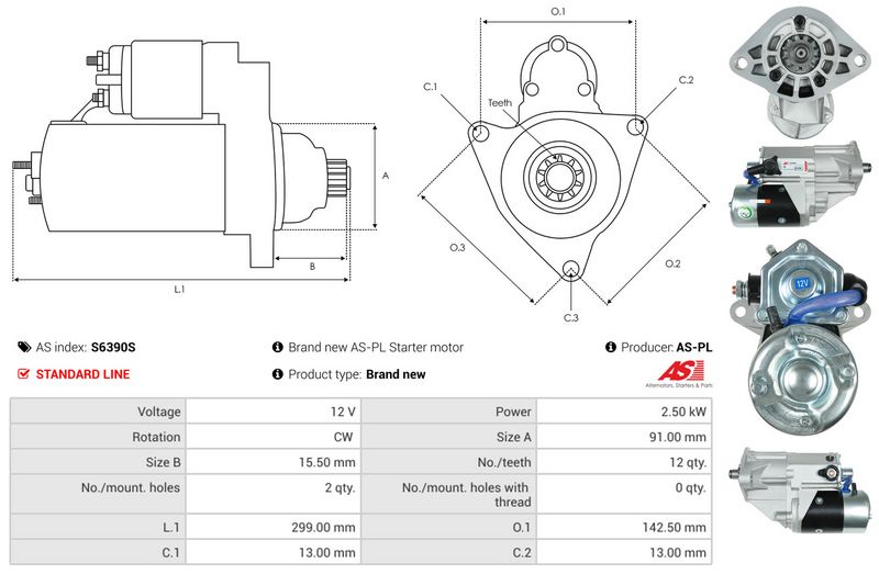 AS-PL S6390S Starter
