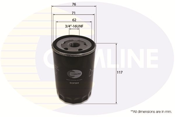 Оливний фільтр, Comline EOF004