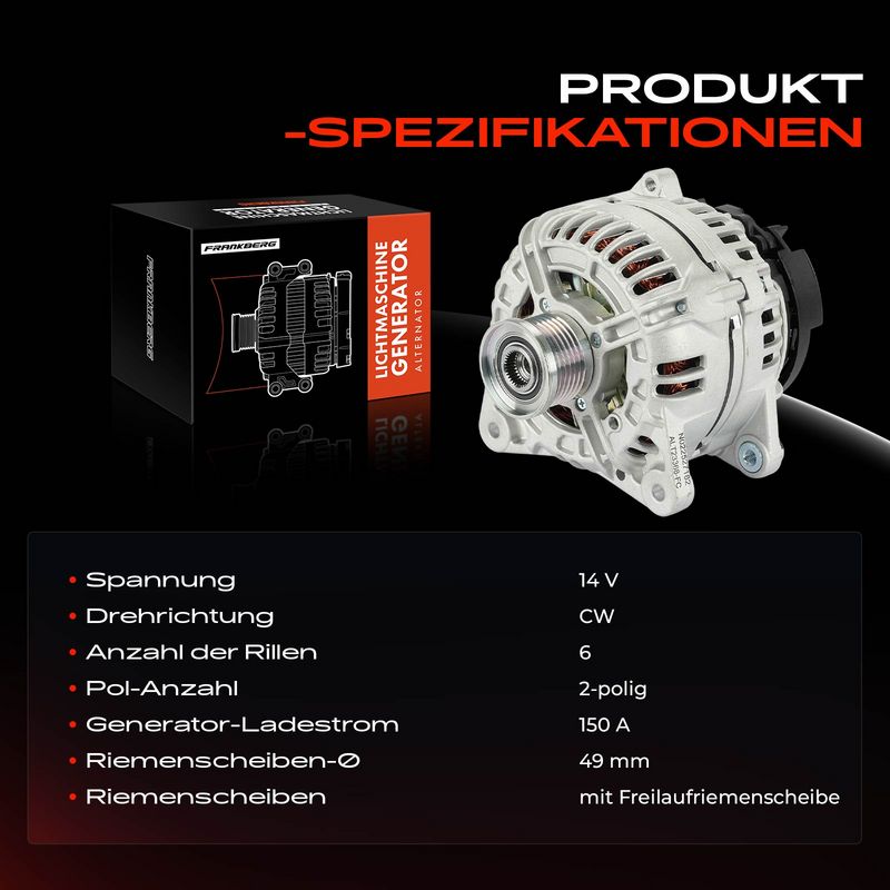 Frankberg 5481FB0061532 Alternator