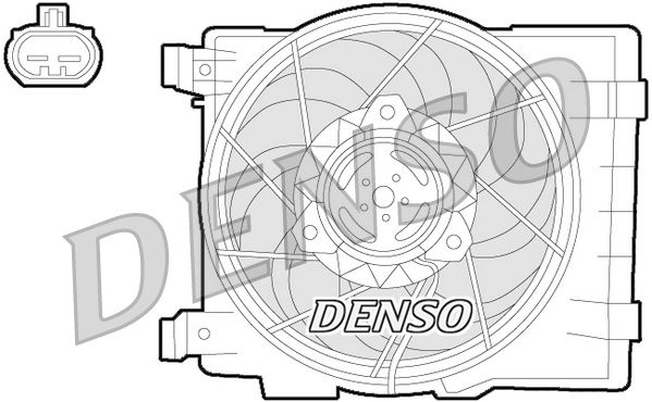 DENSO ventilátor, motorhűtés DER20015