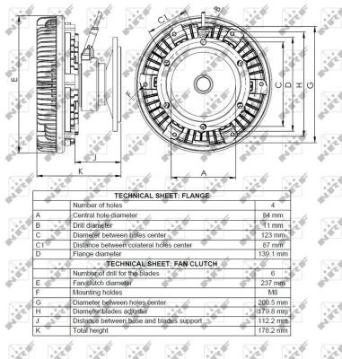 NRF 49116 Clutch, radiator fan