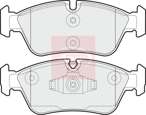 APEC Brake Pad Set, disc brake PAD1464