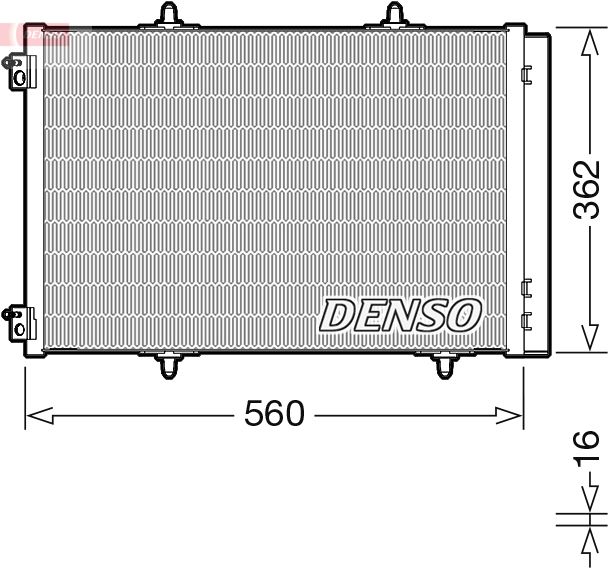 DENSO kondenzátor, klíma DCN07061