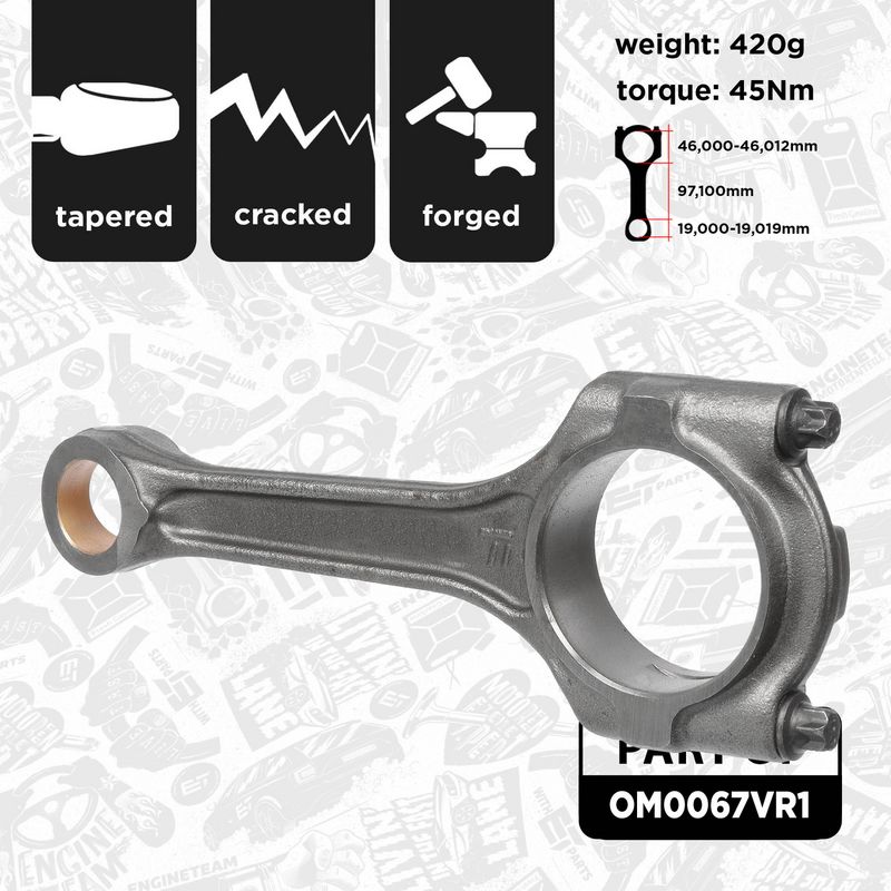 Product Image - Plunjerset - OM0067VR1 - ET ENGINETEAM