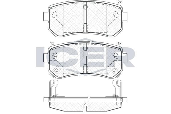 ANDEL 181712 - Brake Pad Set, disc brake